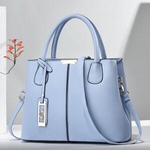 Elegant Light Blue Handbag